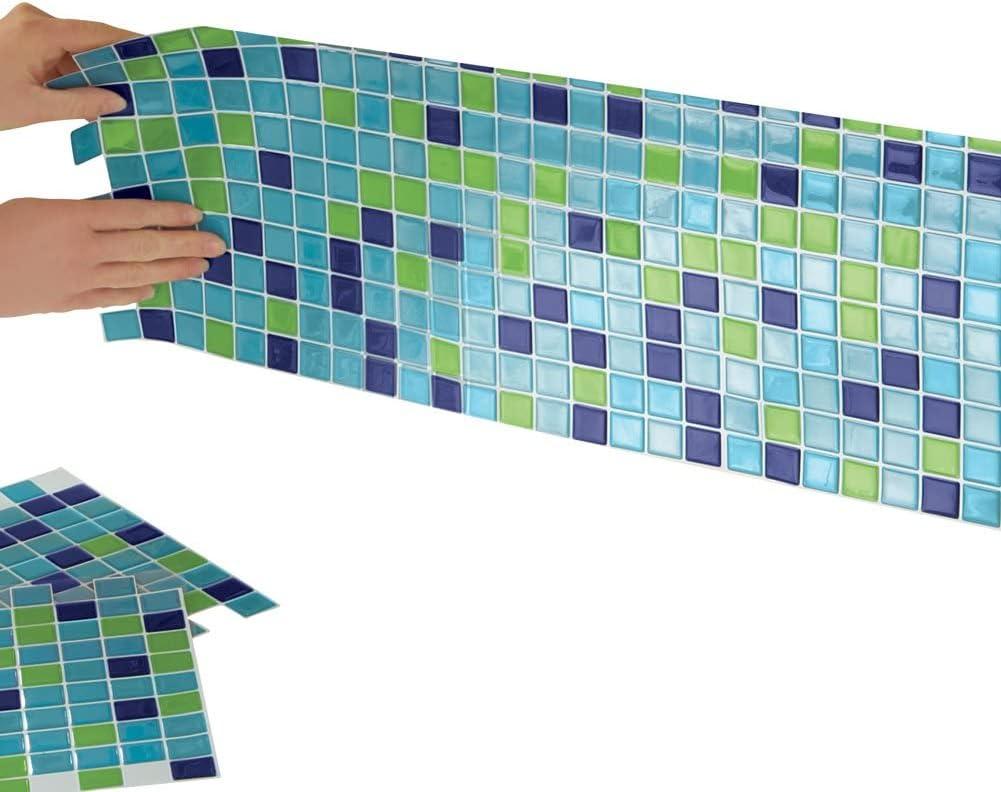 Winston Brands Mosaic 10'' W x 10'' L Gel Peel and Stick Mosaic Tile