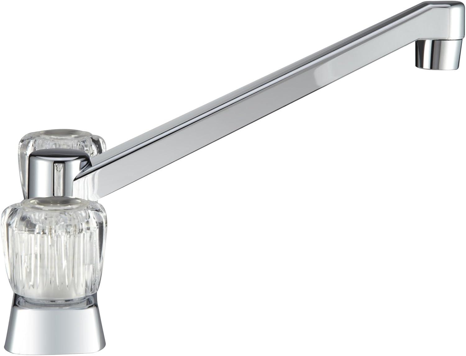 Chrome 8-Inch Two Handle RV Kitchen Faucet