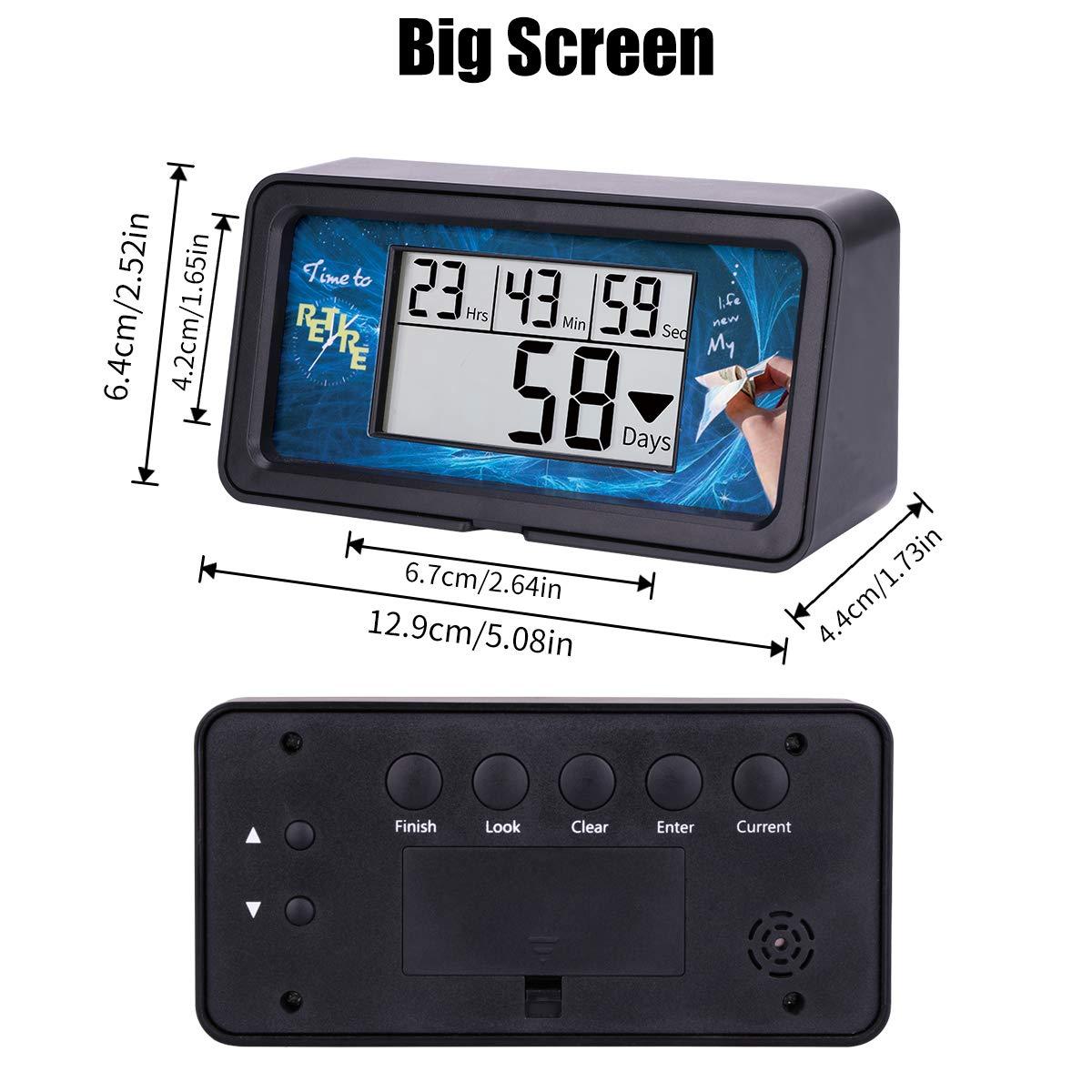 AIMILAR Digital Countdown Timer - 9999 Days Countdown with Backlight for Retirement, Wedding, Vacation, Christmas, New Baby, Classroom, Lab, Kitchen, Cooking