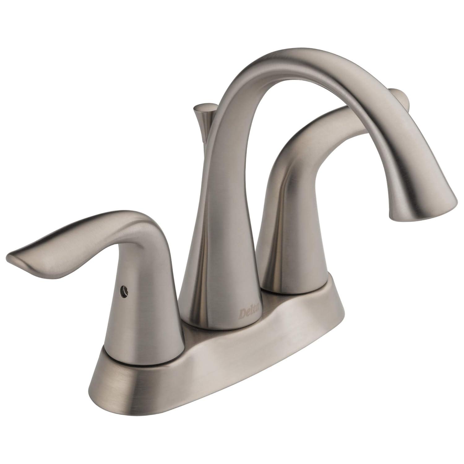 Lahara Centerset Bathroom Faucet with Drain Assembly, 2-handle Bathroom Sink Faucet