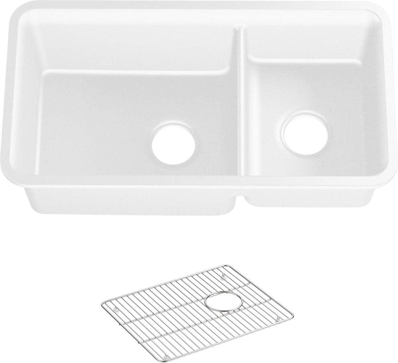 Cairn® 34" L x 18" W Double Basin Undermount with Accessories