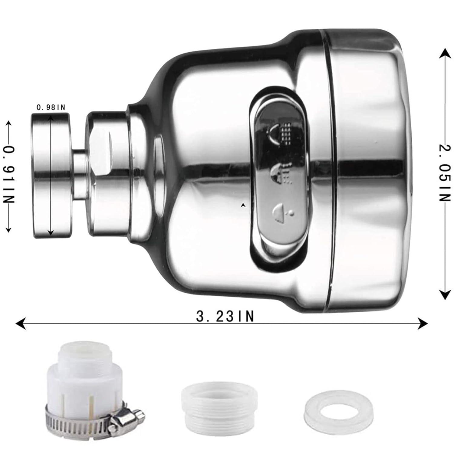 Kitchen Faucet Sprayer Attachment, Movable Faucet Extender for Kitchen Sink, 360° Rotatable Sink Faucet Head Anti-Splash Tap Booster Shower and Water Saving Faucet for Kitchen