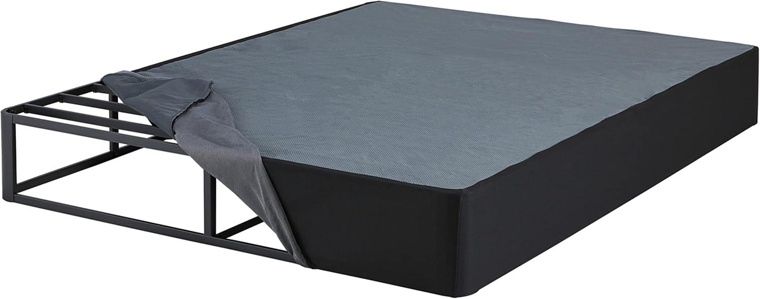 Signature Design by Ashley 10" Mattress Box Spring with Metal Foundation, Queen, Black