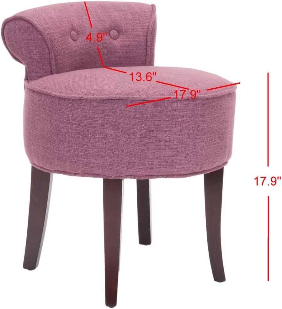 Georgia Vanity Stool - MCR4546 - Rose - Safavieh