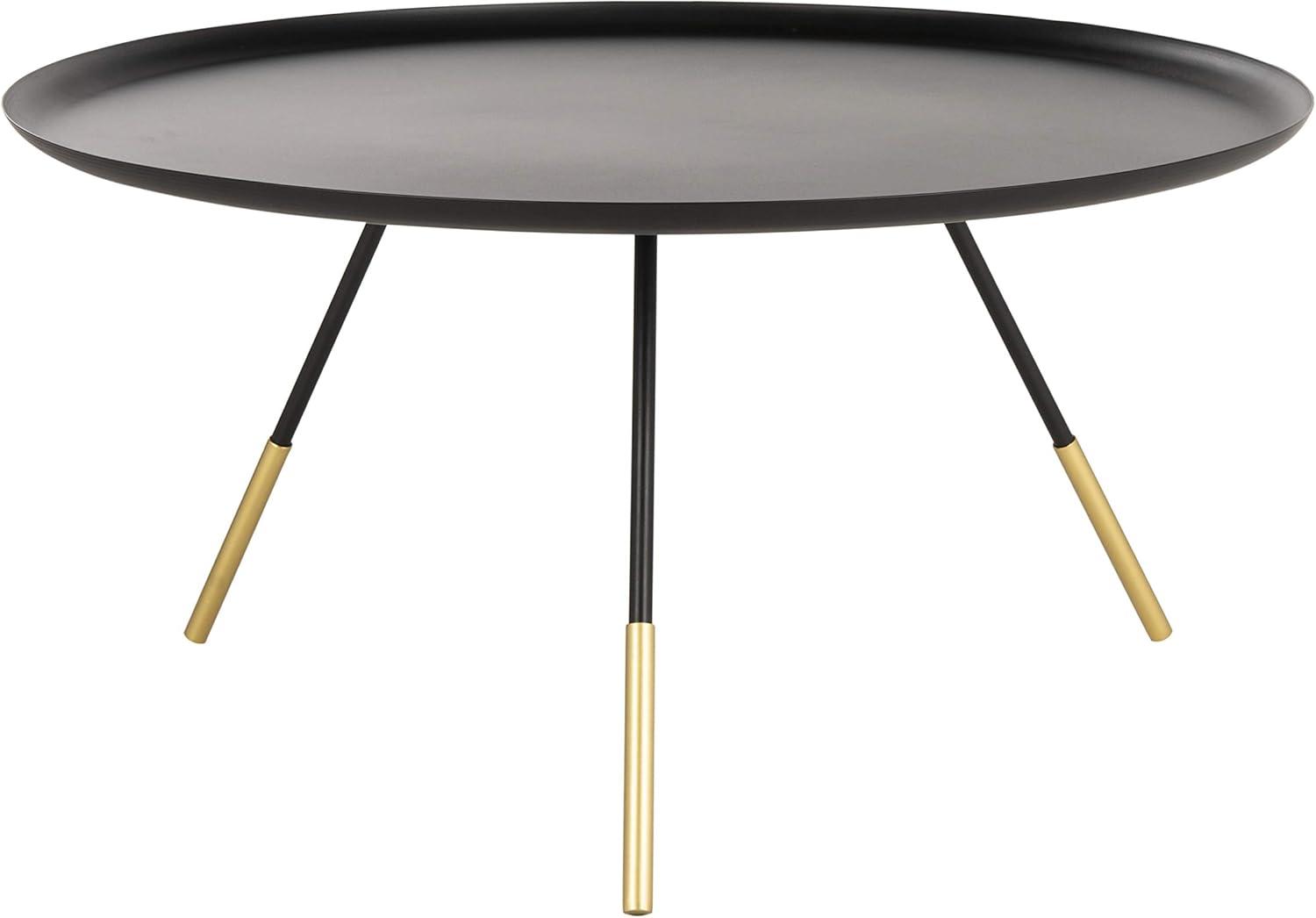 Orson Coffee Table with Metal Gold Cap  - Safavieh