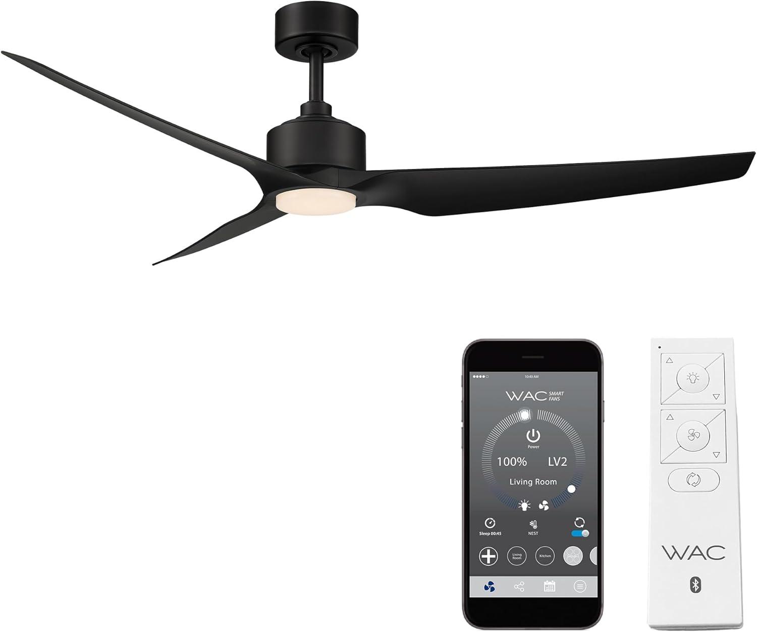 60" Stella 3 - Blade Outdoor/Indoor Smart Ceiling Fan with Remote Control Included, Works With Google Assistant, Amazon Alexa, Samsung Smart Things