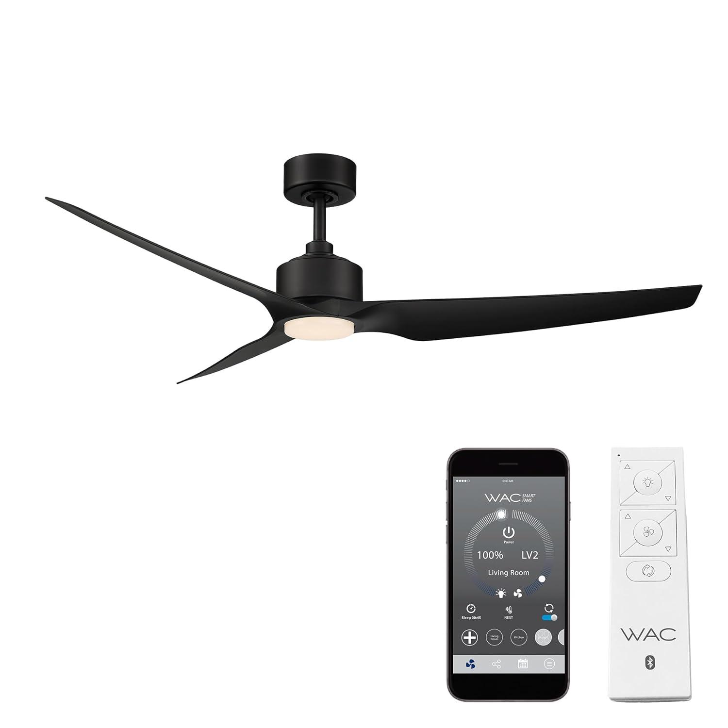 60" Stella 3 - Blade Outdoor/Indoor Smart Ceiling Fan with Remote Control Included, Works With Google Assistant, Amazon Alexa, Samsung Smart Things