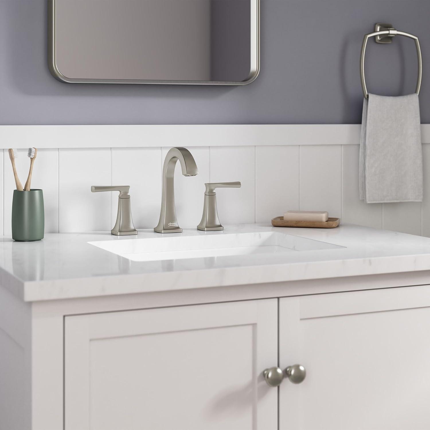 American Standard Belmeade Widespread Faucet 2-handle Bathroom Faucet with Drain Assembly 7426801.295