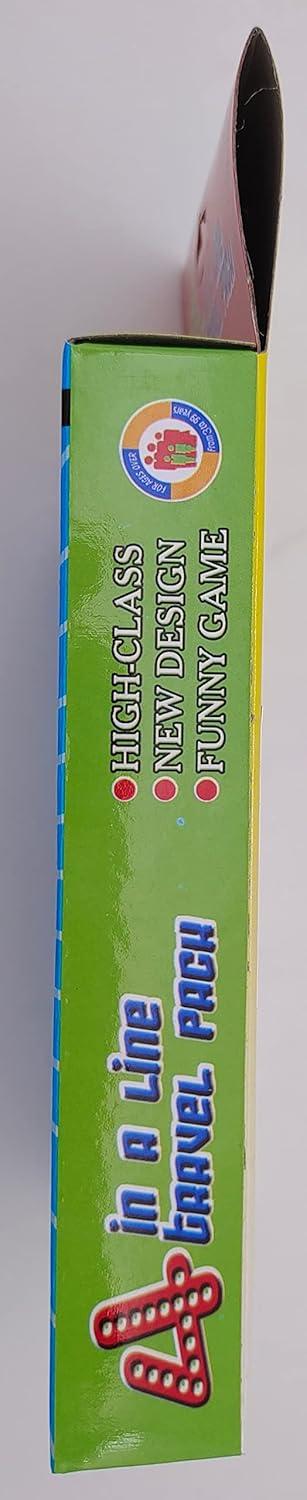 FNNMNNR Four in a Row Line Up 4 Gaming Fun Set  Travel Portable Convenient Size  Classic Fun Educational Family Games