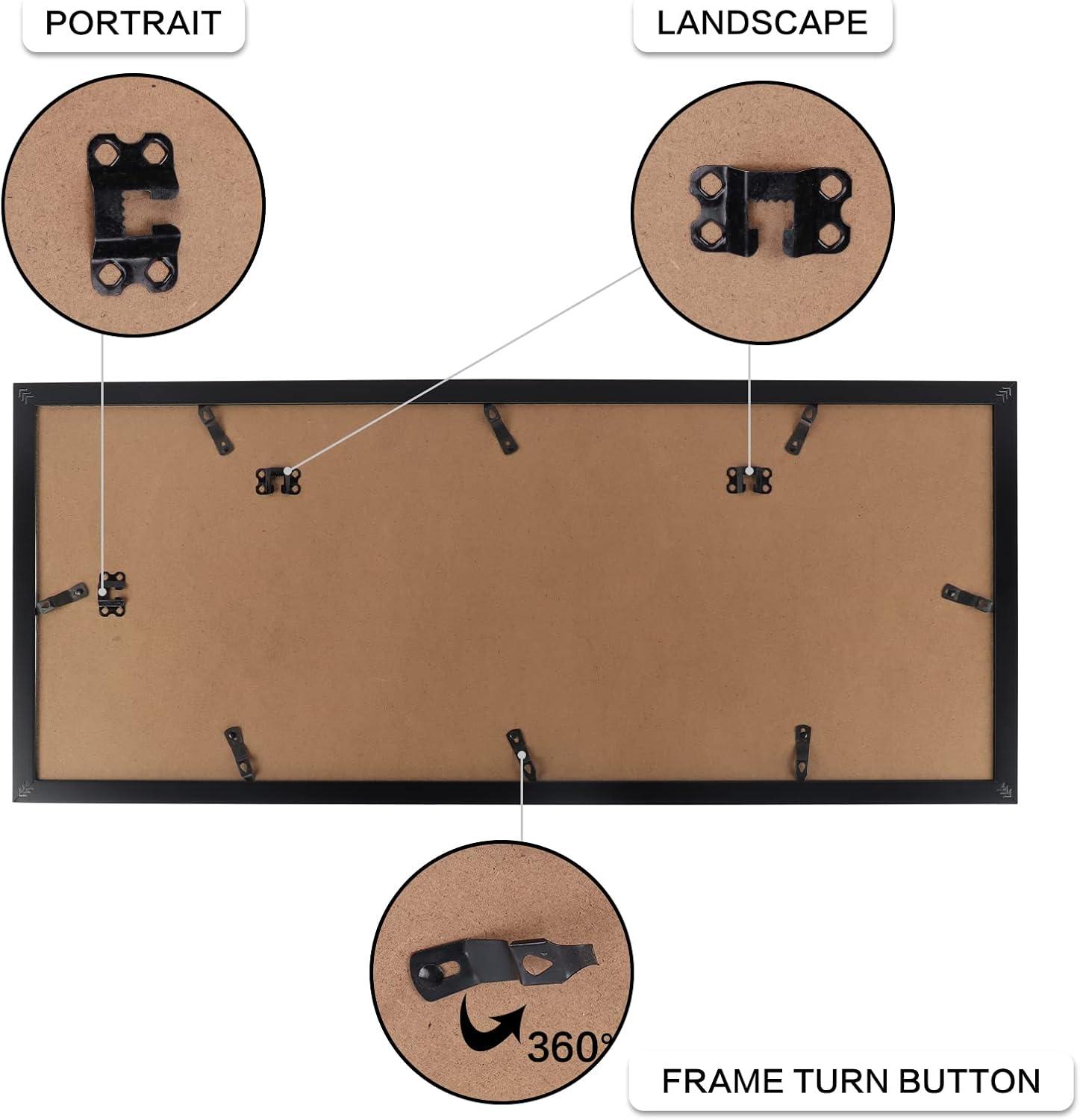 Hokku Designs 2 Pack Picture Frames Collage With 9 Openings, Display Eight 4 X 6 Pictures And One 8X10 Photos For Wall Mounting | Wayfair