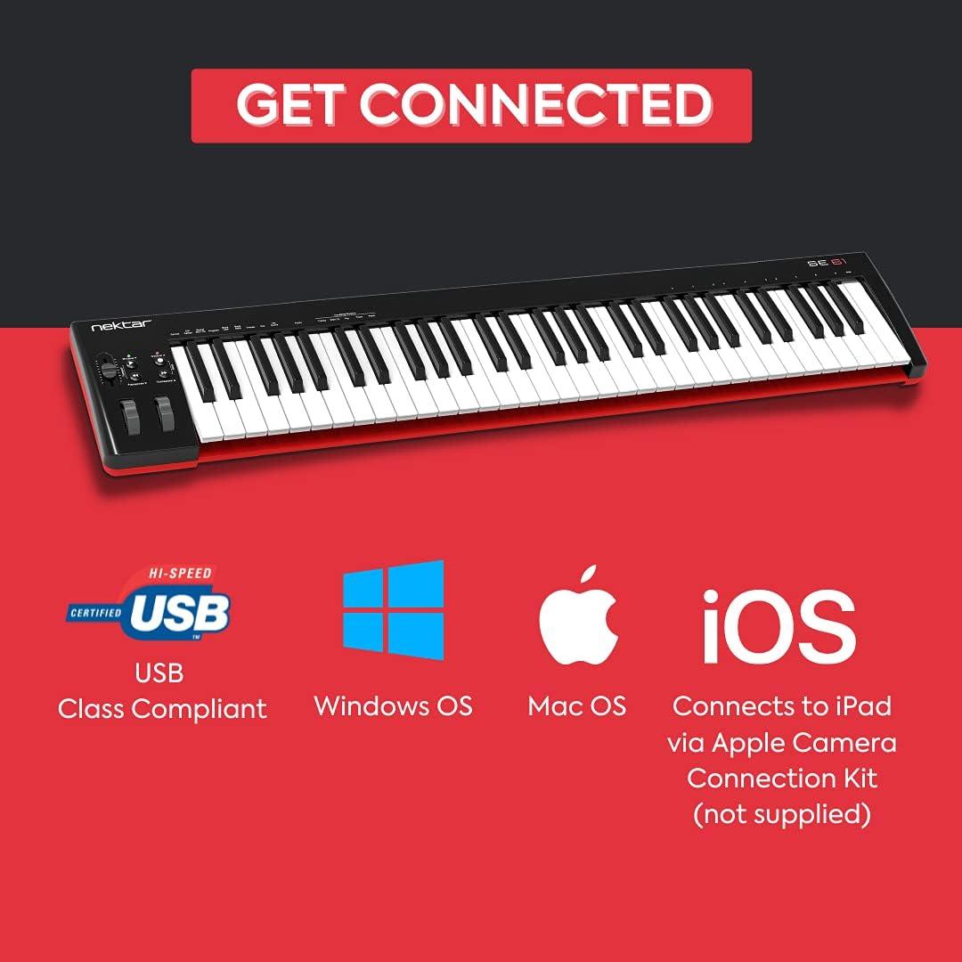 Nektar SE61 Black Full-Size USB MIDI Controller Keyboard