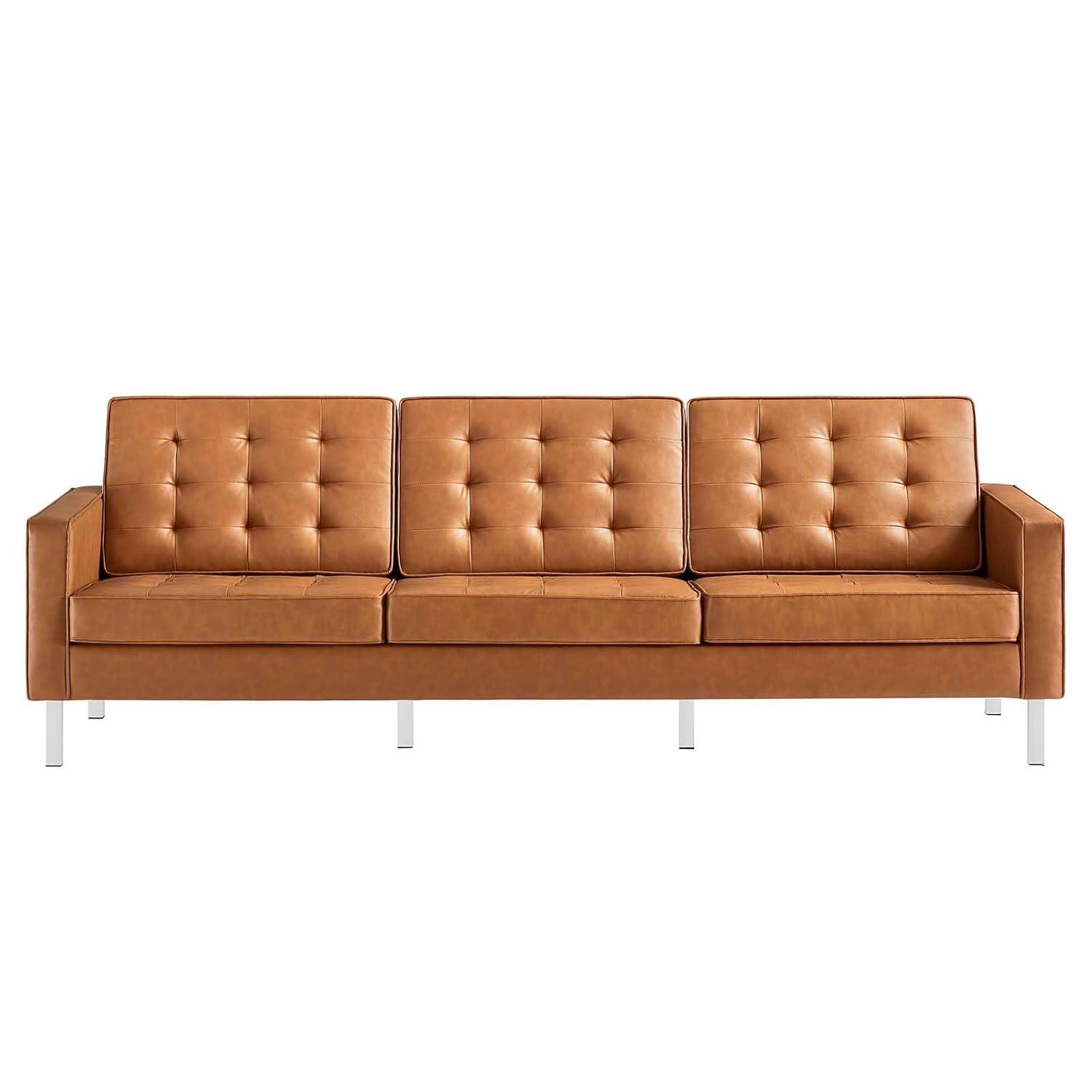 Modway Loft Tufted Vegan Leather Sofa by Modway