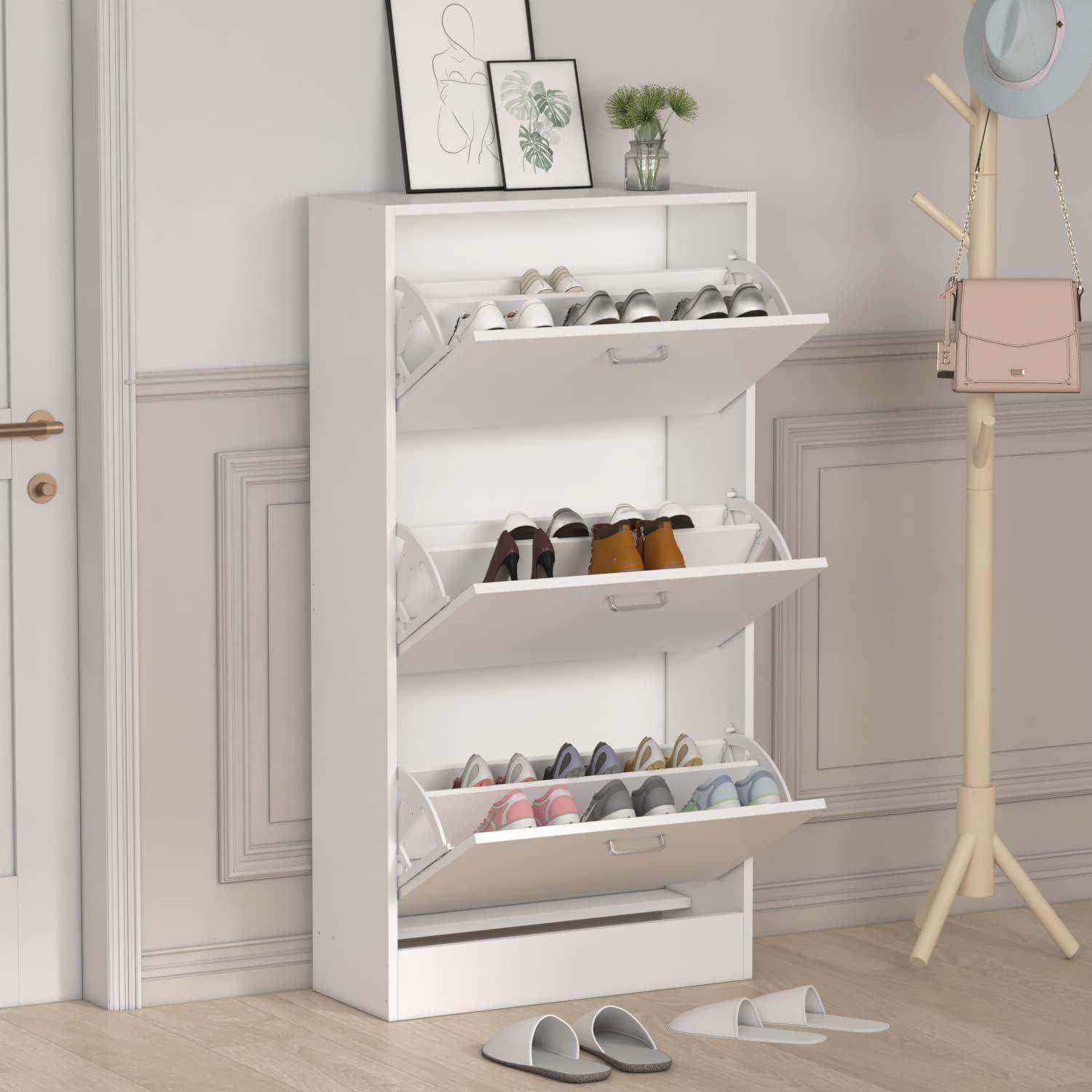 18 Pair Shoe Storage Cabinet