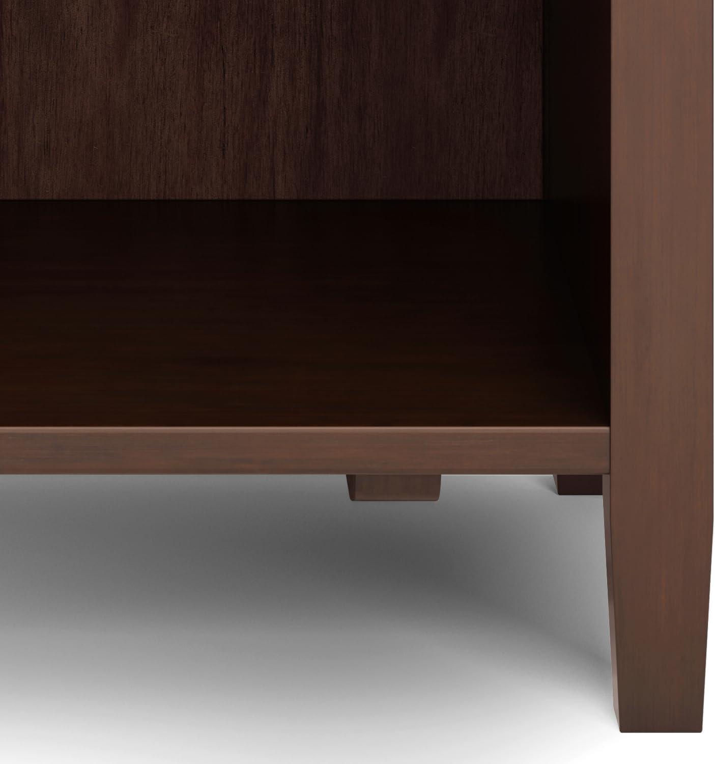 Simpli Home Warm Shaker 24"W Solid Wood Bedside Table with Two Drawers