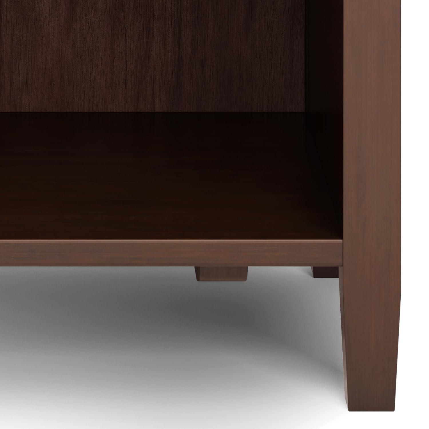 Simpli Home Warm Shaker 24"W Solid Wood Bedside Table with Two Drawers