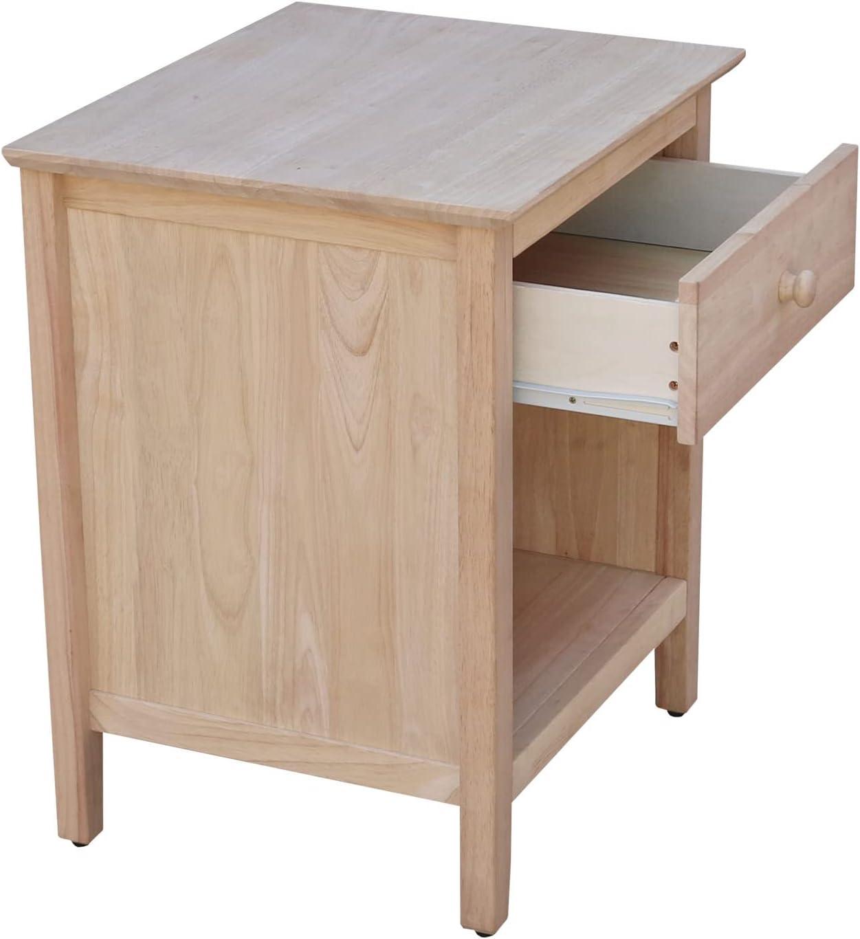 19.5" Nightstand Unfinished - International Concepts