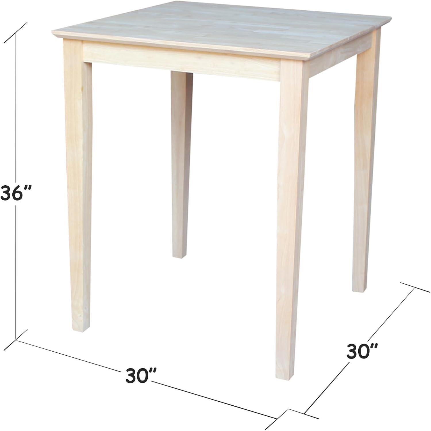 30" Square Solid Wood Tables - International Concepts