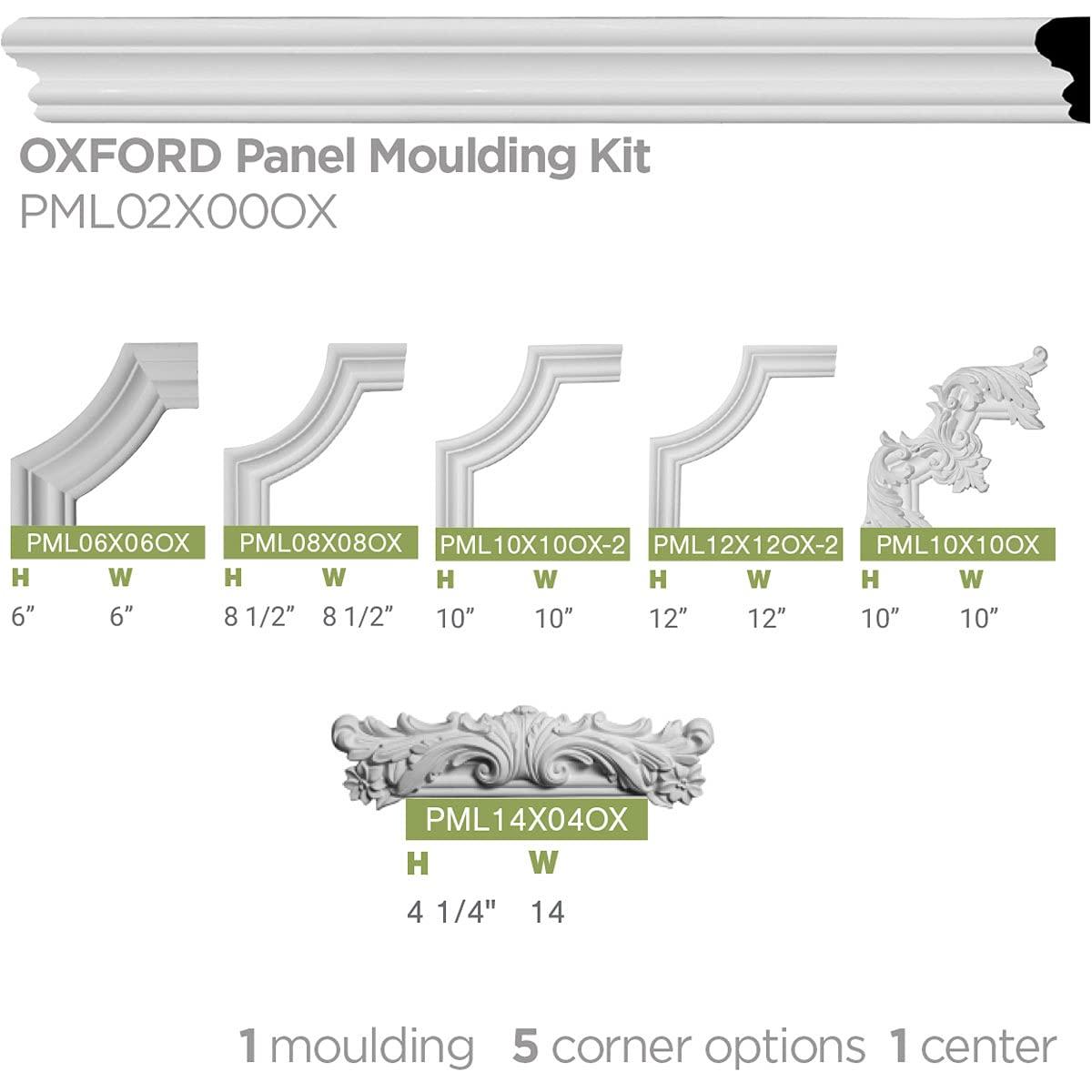 2"H x 5/8"P x 94 1/2"L Oxford Panel Moulding