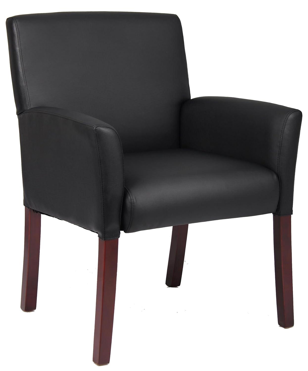 Boss Office Products Black Reception Waiting Room Chair