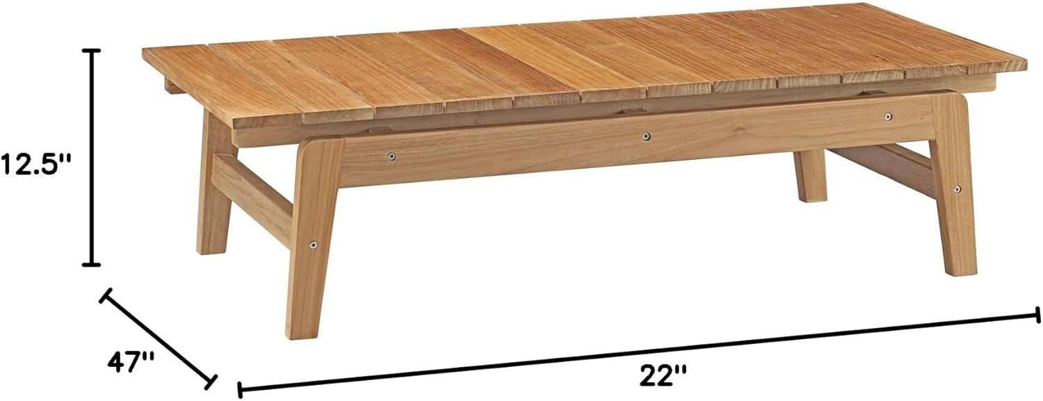 Modway Bayport Outdoor Patio Teak Coffee Table