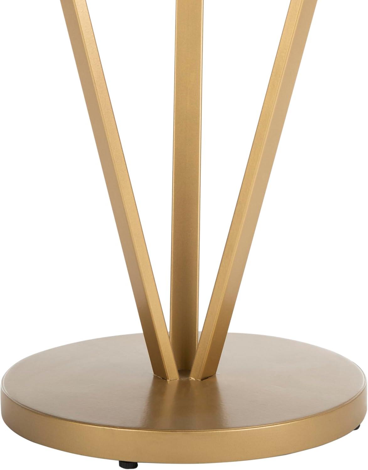 Theia Accent Table - White Marble/Gold - Safavieh.