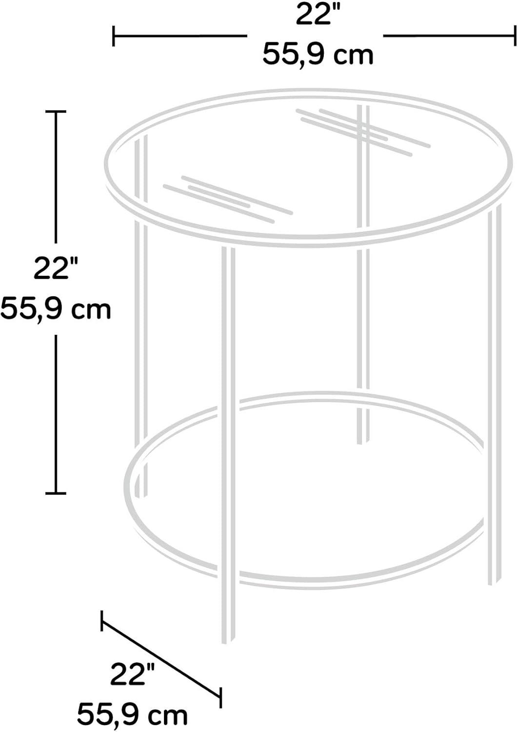 Claire Round Metal Side Table