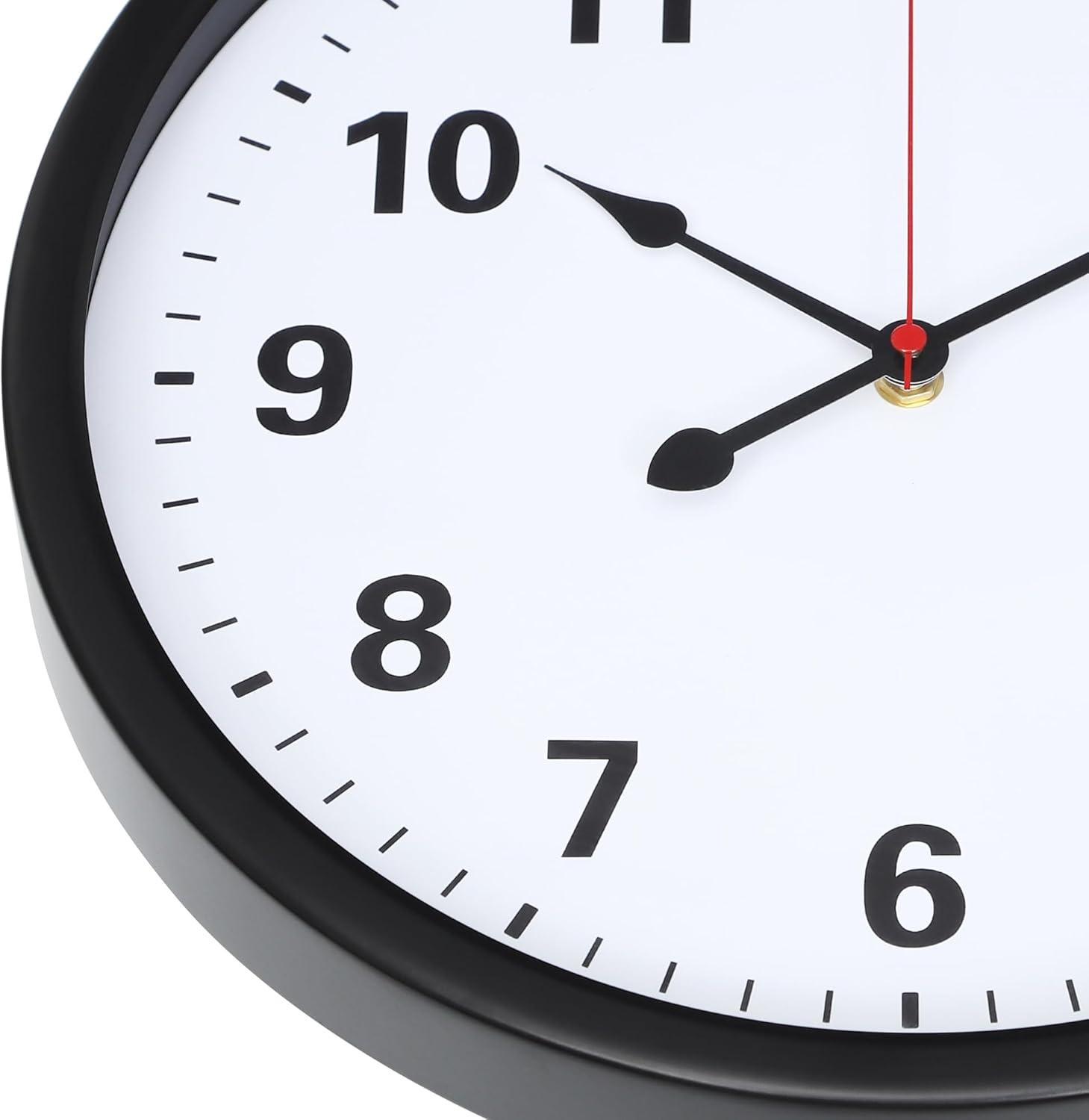 Realspace® Quartz Wall Clock, 14", Black