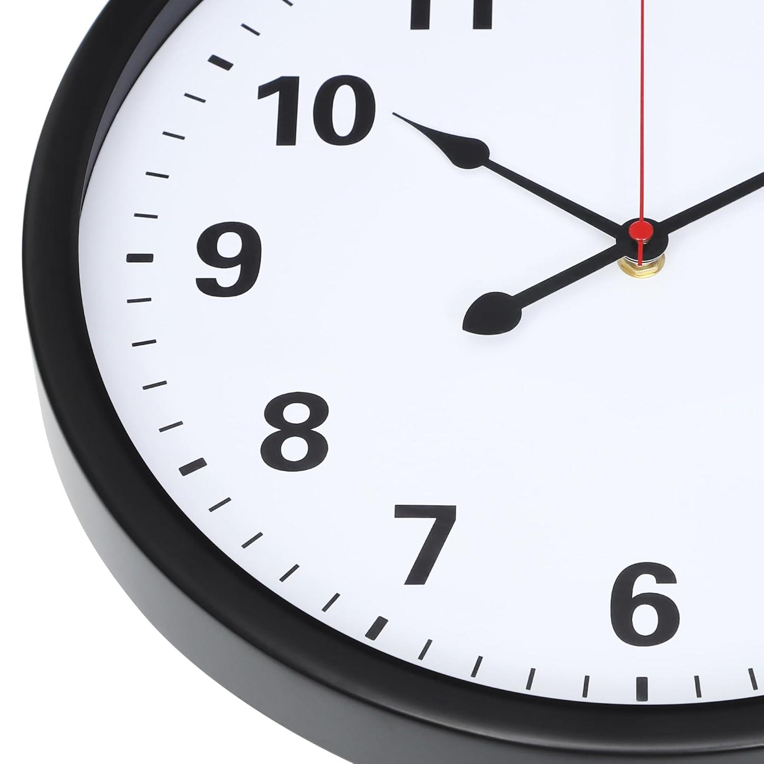 Realspace® Quartz Wall Clock, 14", Black
