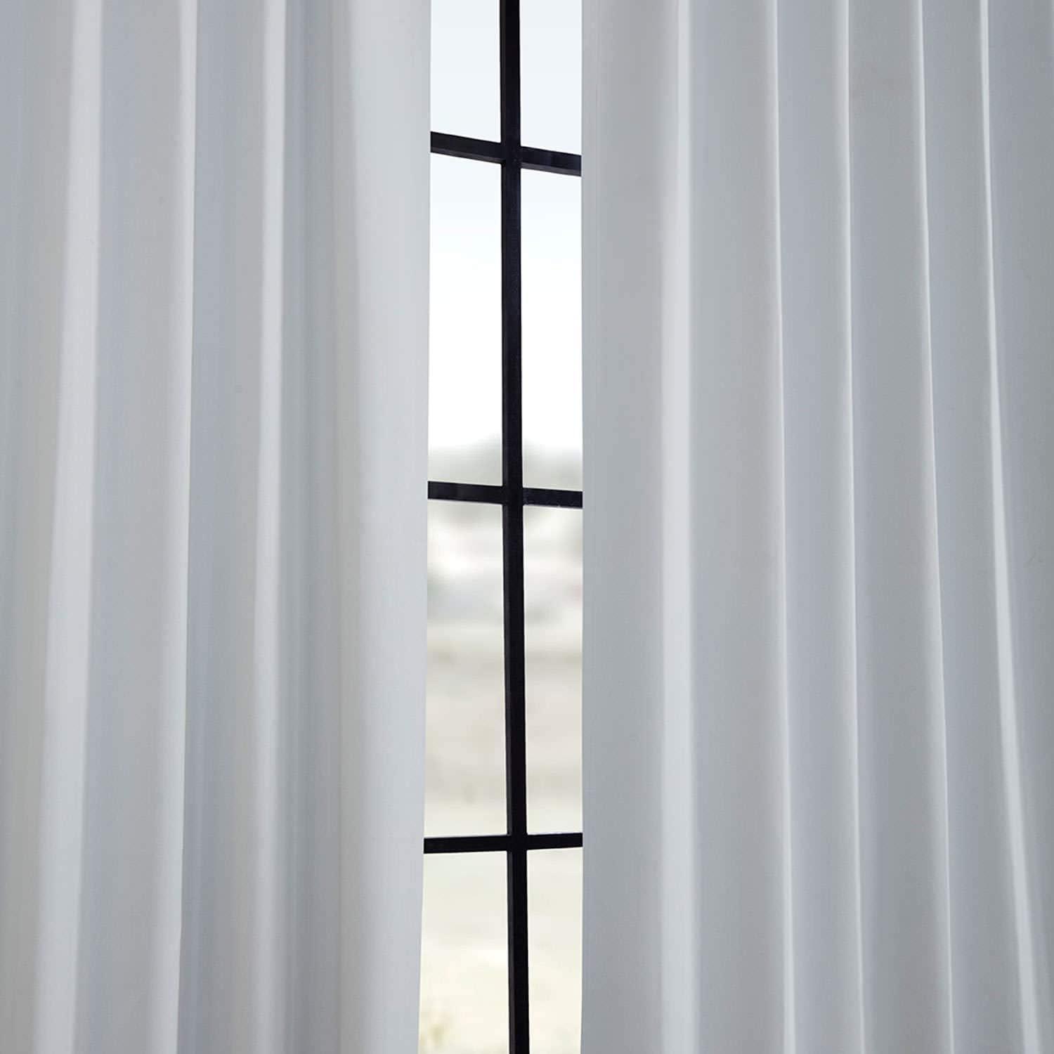 Arctic Grey Blackout Room Darkening Curtain (1 Panel), Arctic Grey, 50W X 96L