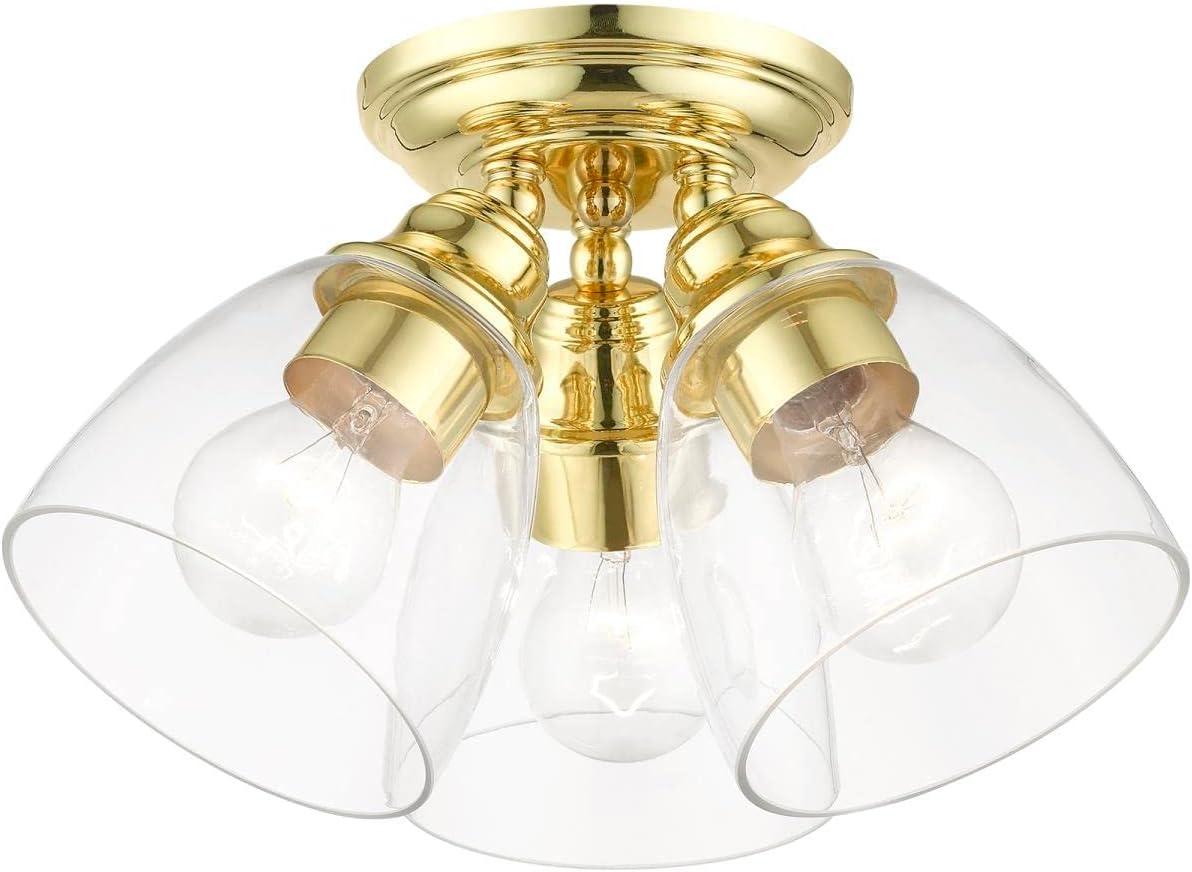 Gunnbjorn 3-Light 14.25" Semi Flush Mount