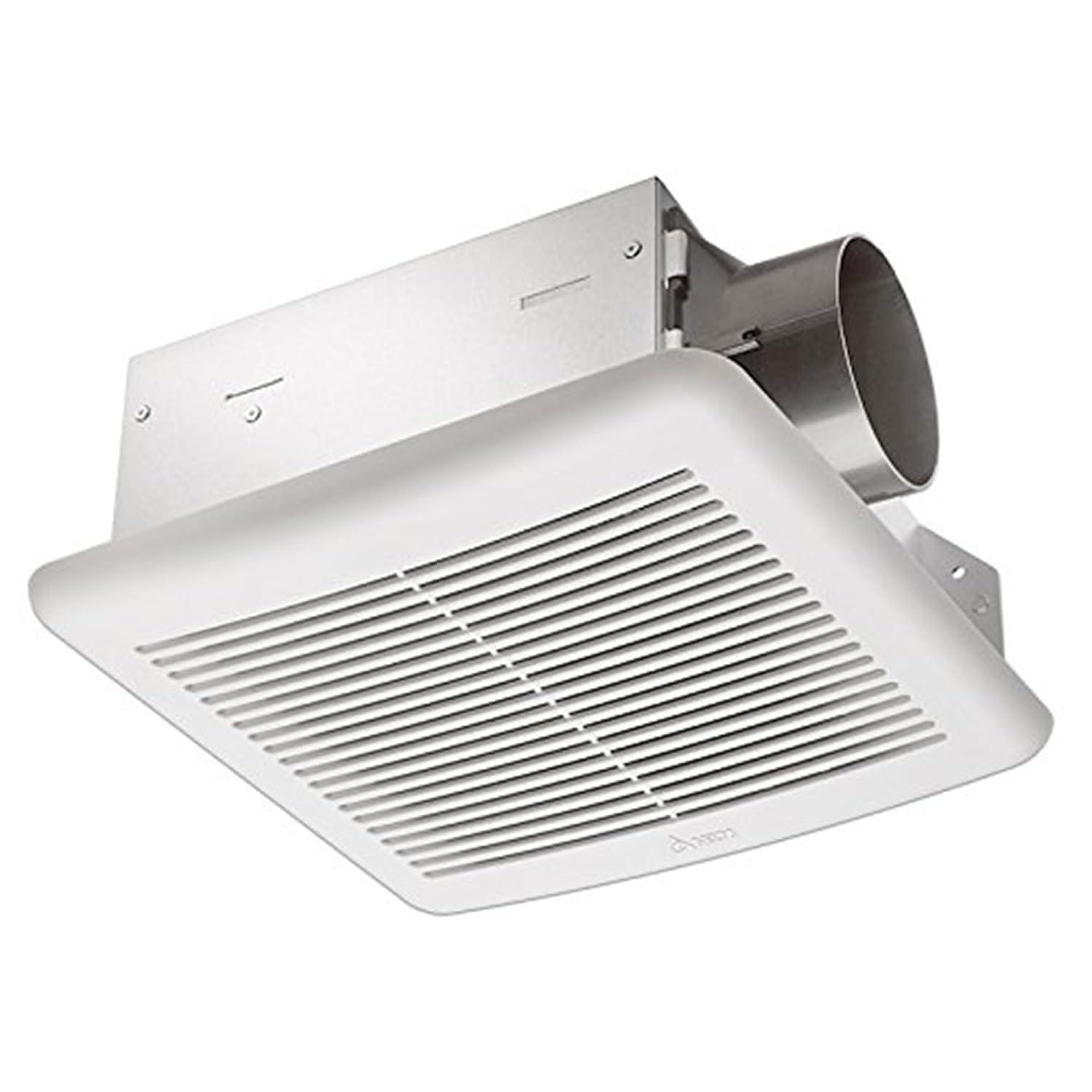Delta Breez Slim Ventilation Exhaust Bathroom Fan 70 CFM Energy Efficient Quiet Operation Motor with Dual Speed and LED Indicator Light, White