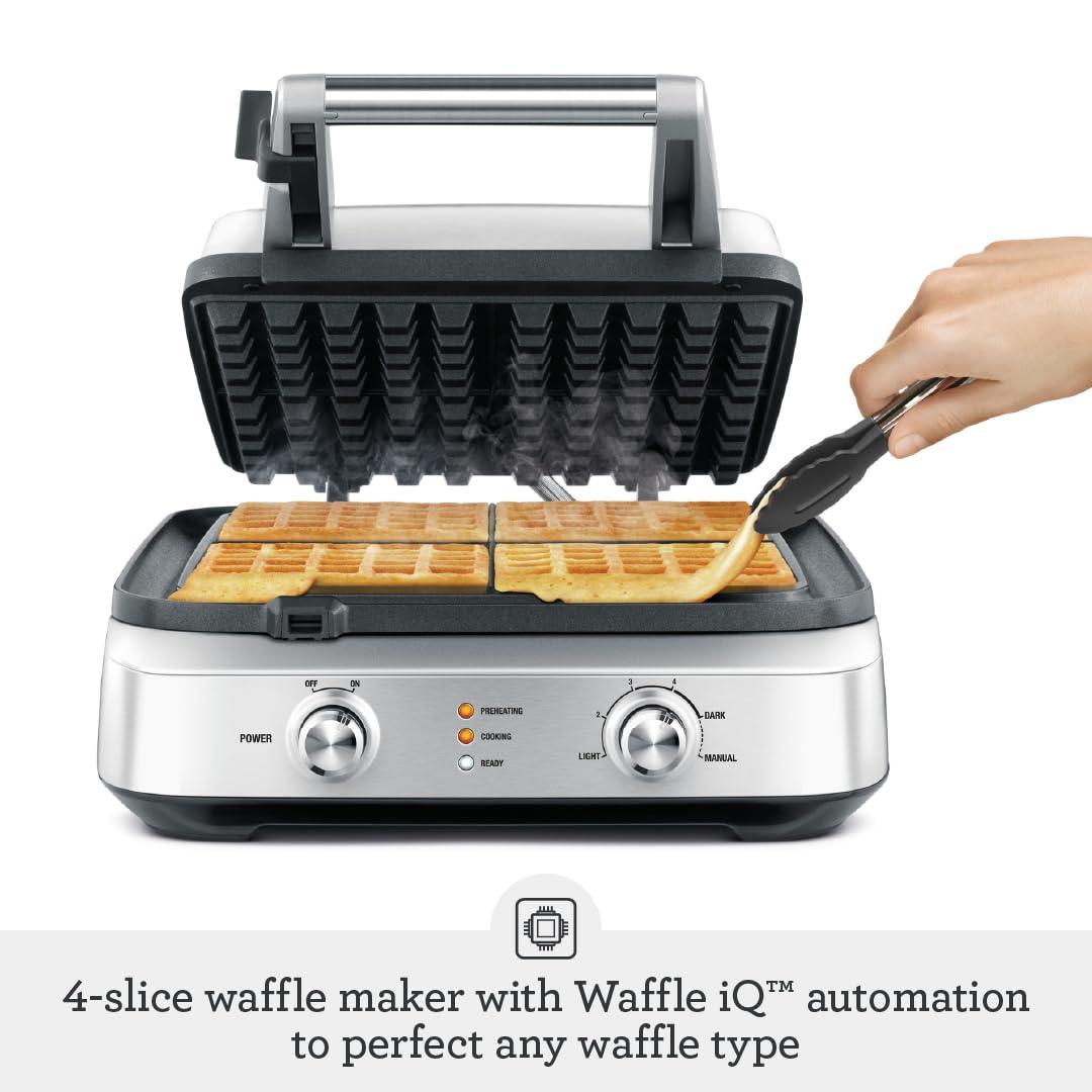 Belgian Style Non-Stick 4-Slice Smart Waffle Maker