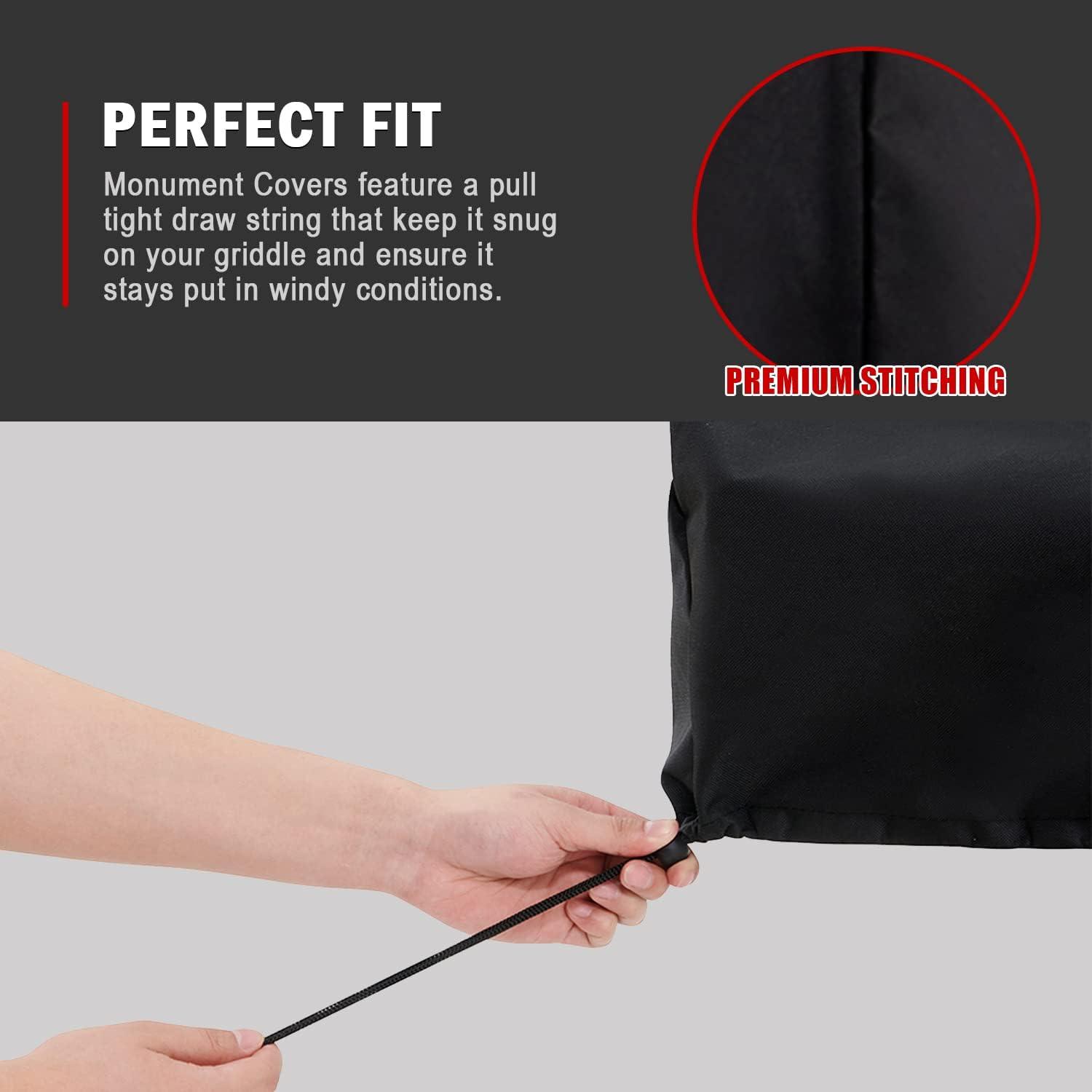 Monument Grills 13742,2-Burner Portable Stainless Steel Tabletop Propane Gas Grill with High Lid and Travel Locks, 15,000 BTU – Perfect for Family BBQs