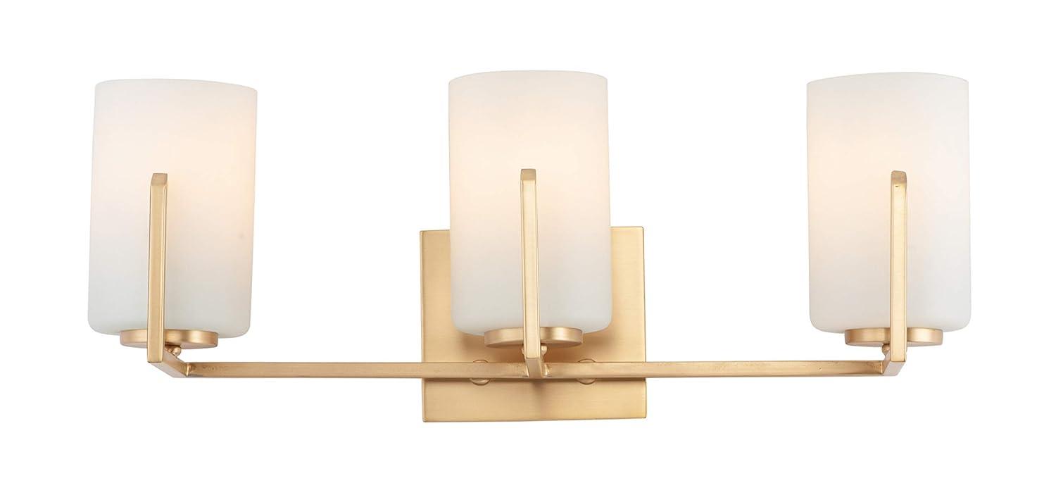 21283SWSBR-Maxim Lighting-Dart 3 Light Bath Vanity Approved for Damp Locations-Satin Brass Finish