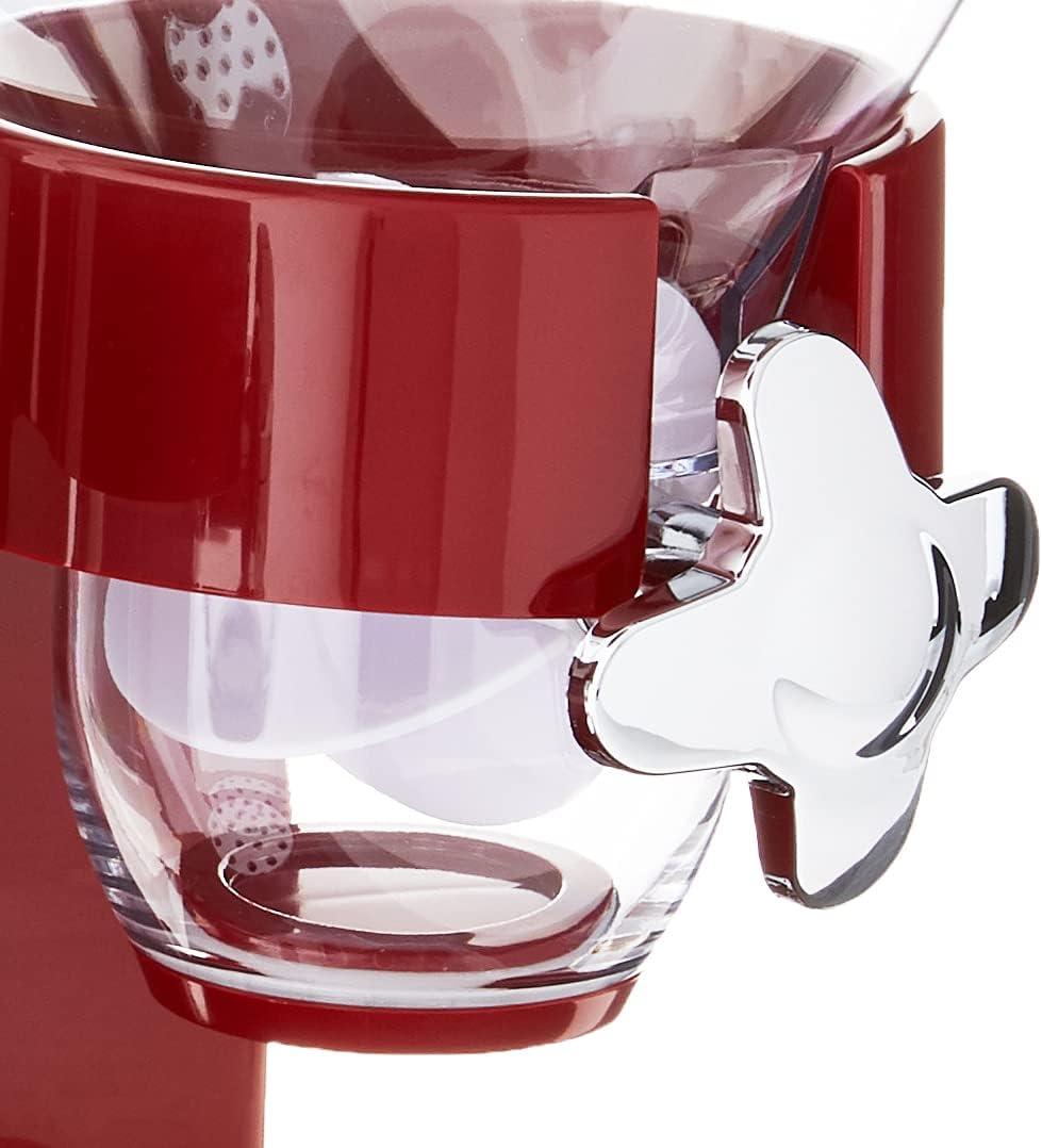 Honey-Can-Do Zevro Original Indispensable Dual 17.5 oz Dispenser, Red, Chrome