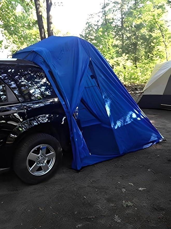 Blue 4-Person Four-Season Vehicle-Mounted Camping Tent