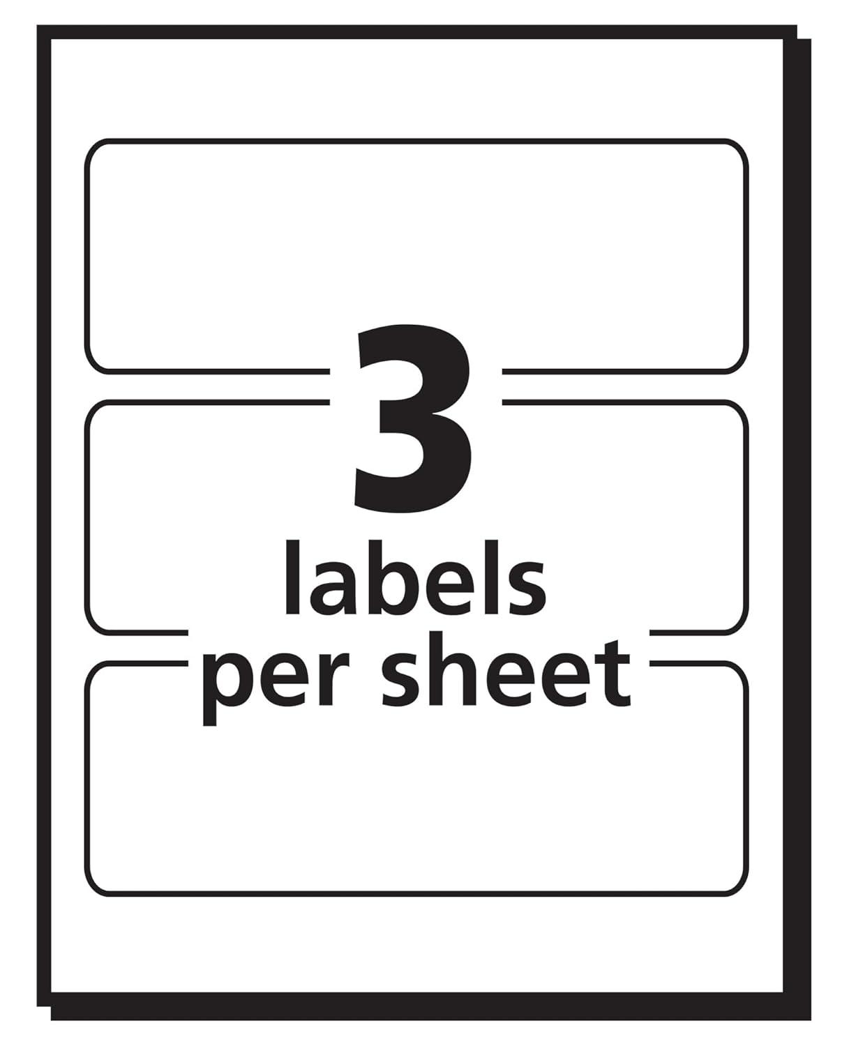 Avery Multiuse Labels, White, Removable Adhesive, 1-1/2" x 3", 150 Labels (5440)
