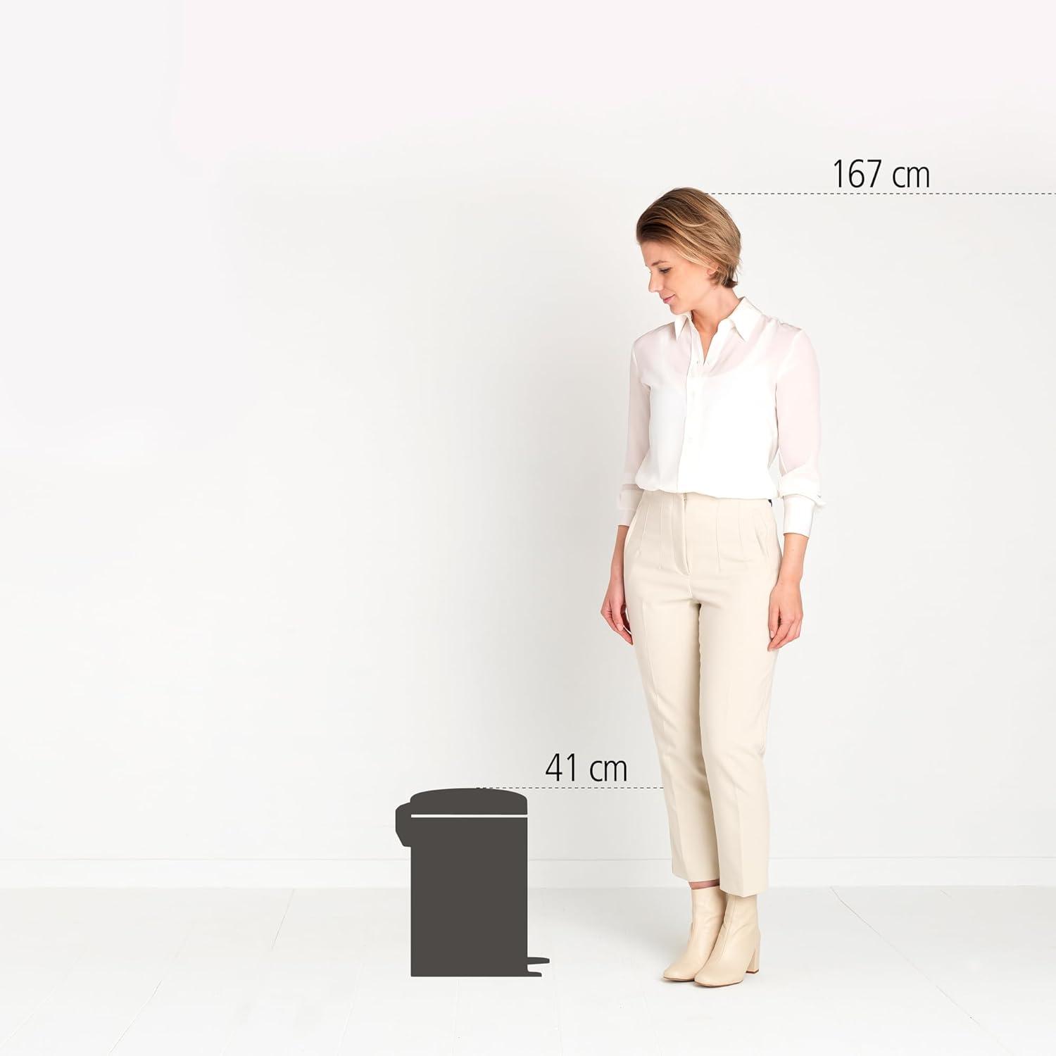 Brabantia Newicon Step On Trash Can, 3.2 Gallon (12 Liter)