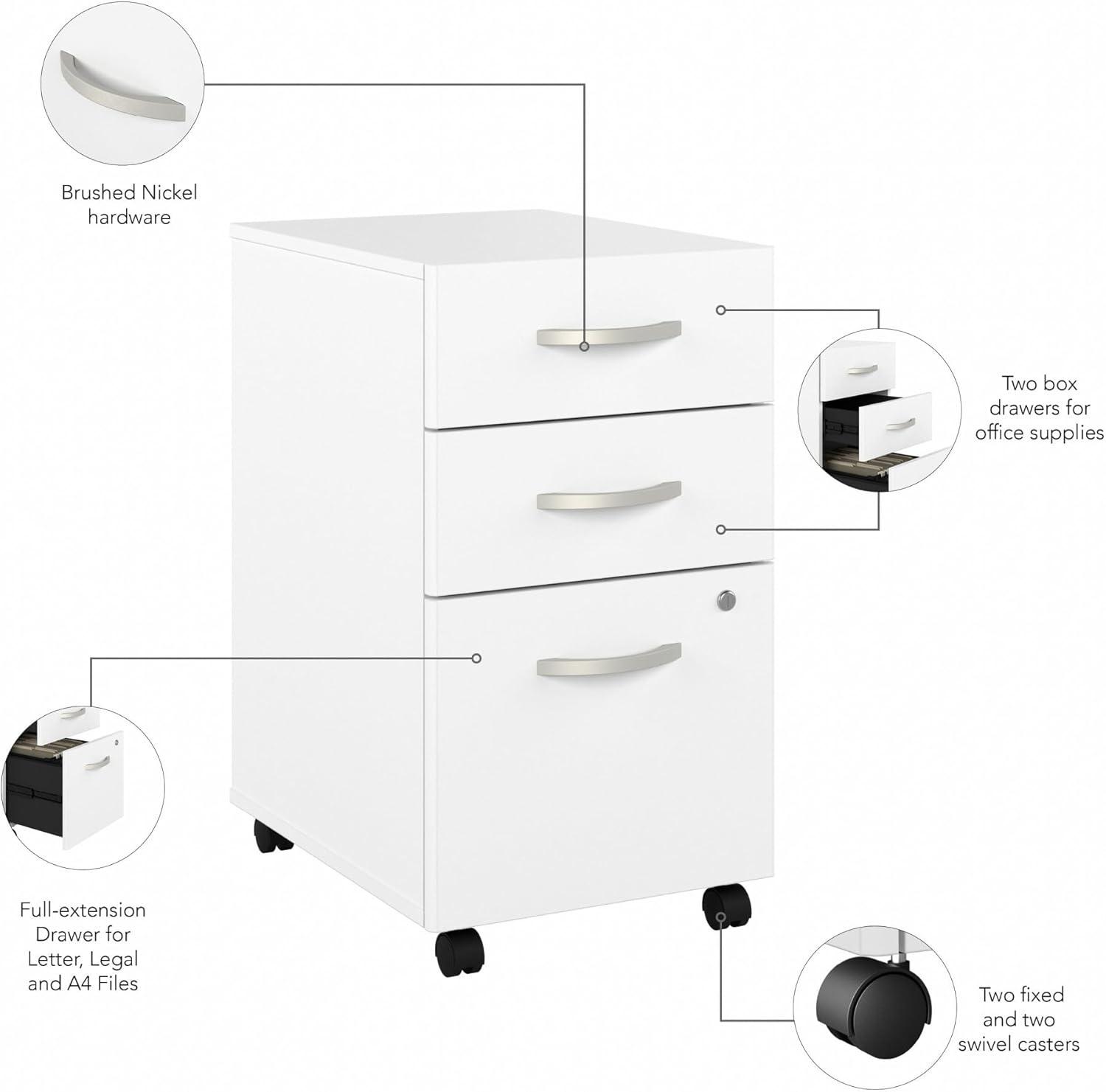 Studio C 16'' Wide 3 -Drawer File Cabinet