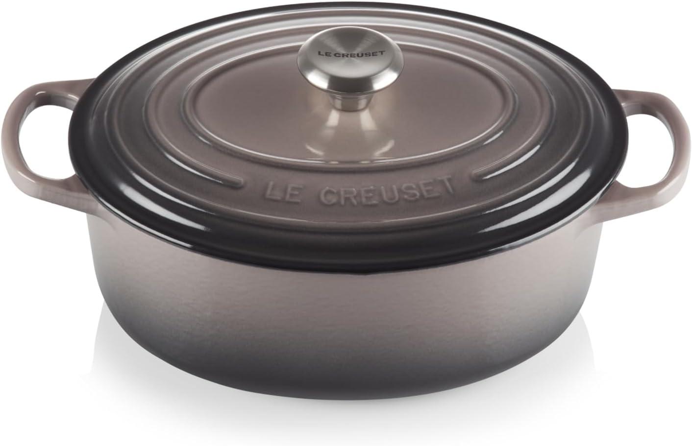 Le Creuset Signature Enameled Cast Iron Oval Dutch Oven with Lid