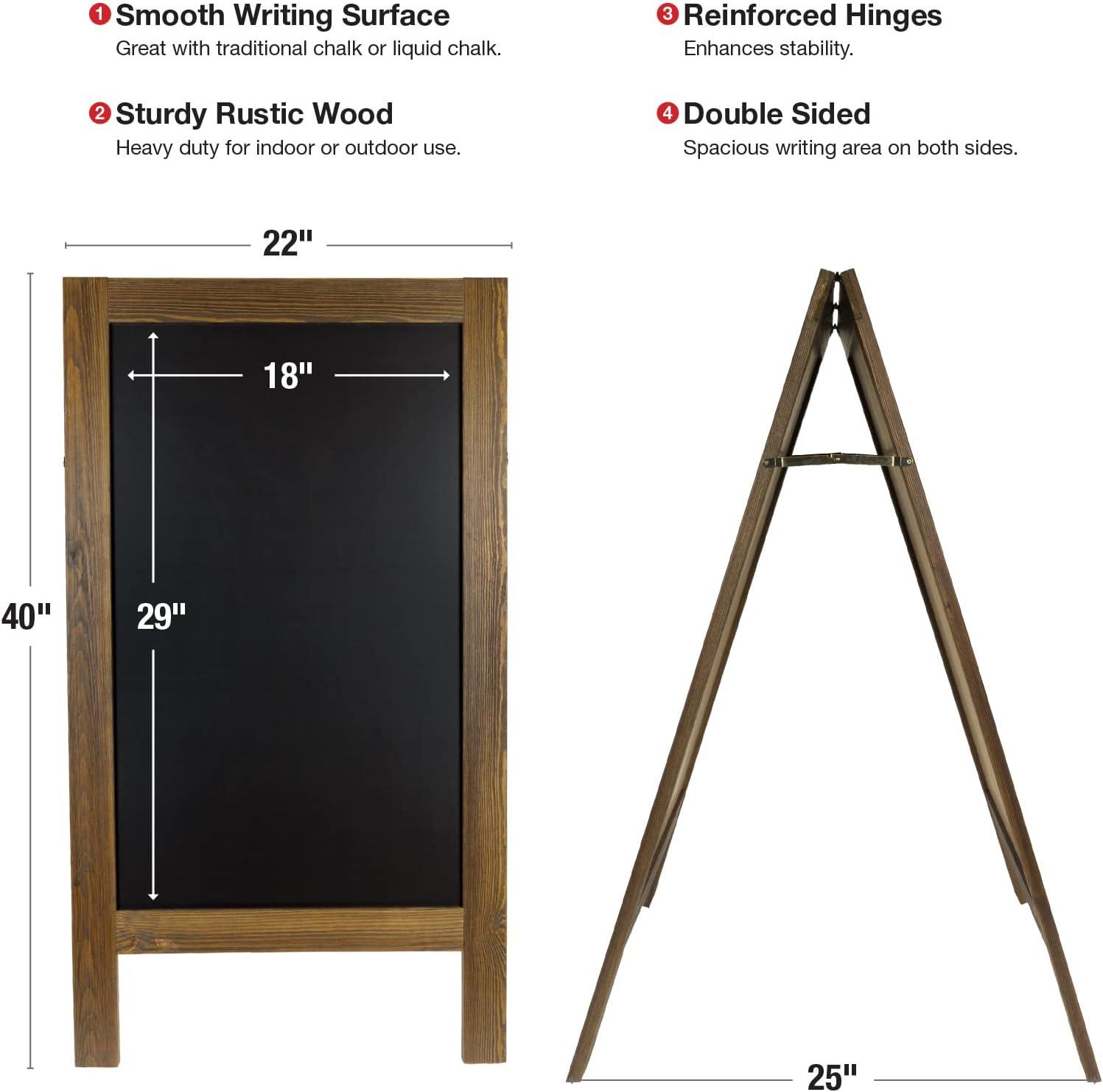 Freestanding Steel Magnetic Chalkboard