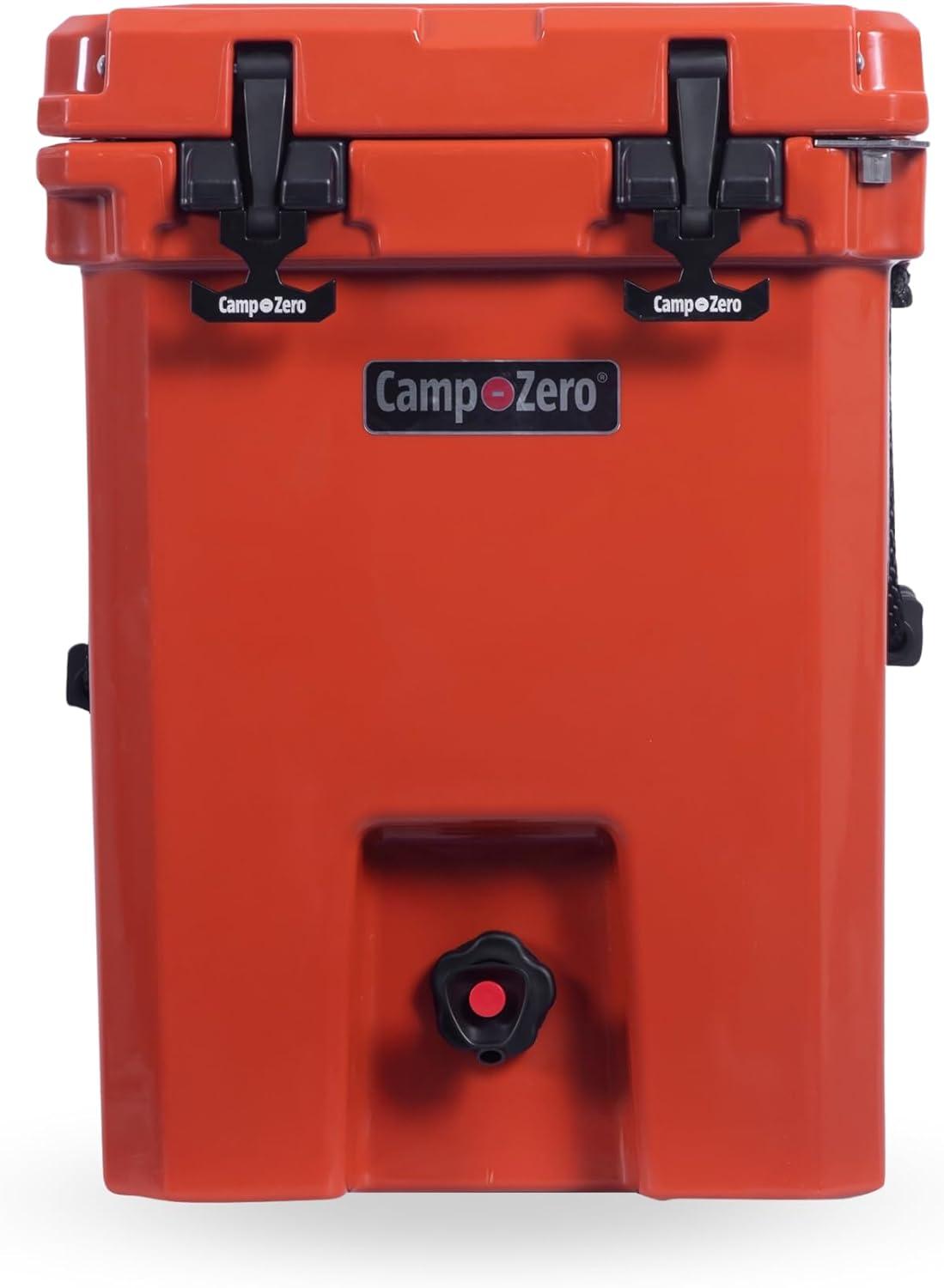 Camp-Zero CZD20L-BO 5.28 gal 20 ltr Rotomolded Premium Beverage Cooler, Bright Orange