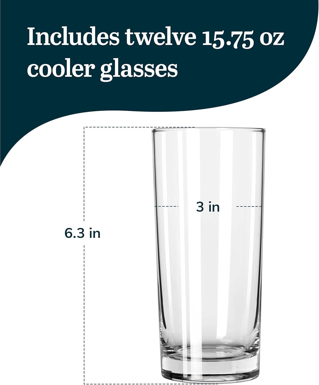 Libbey Heavy Base Cooler Glasses, 15.75 oz.