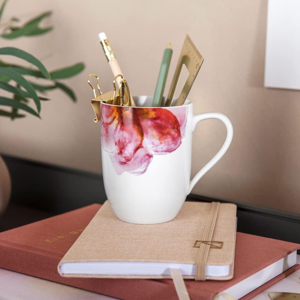 Spring Blossom Pink Ceramic Floral Mug