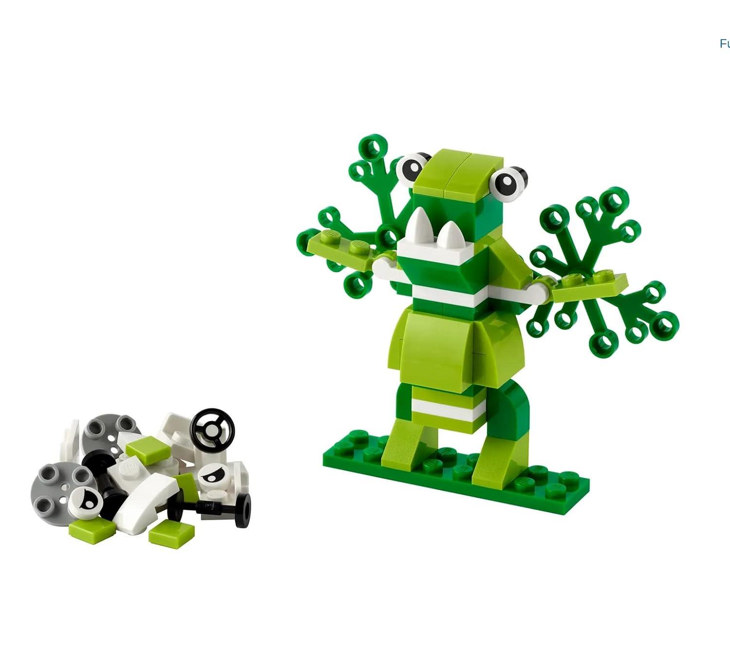 Green and White Build Your Own Monster LEGO Set