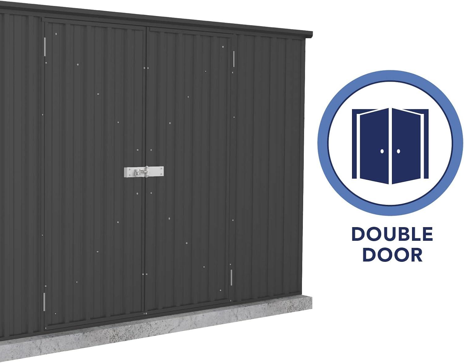Absco Premier 10 ft. W x 10 ft. D Metal Storage Shed