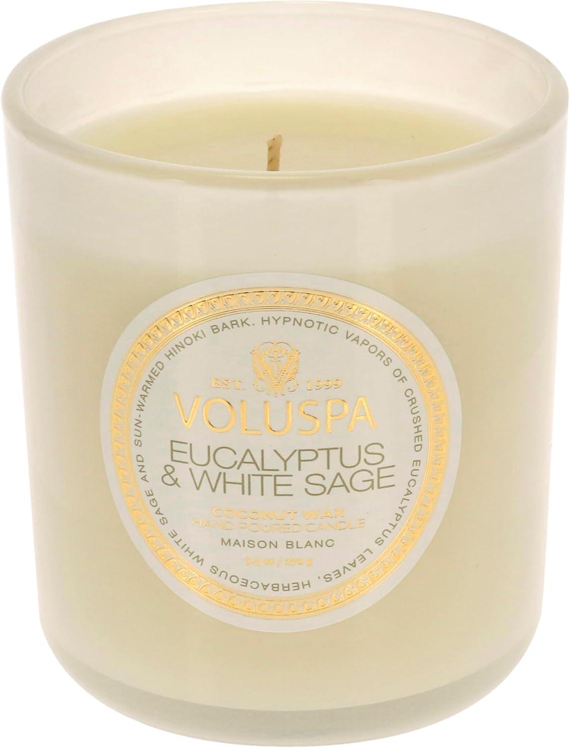 Eucalyptus & White Sage 9.5 oz Coconut Wax Candle