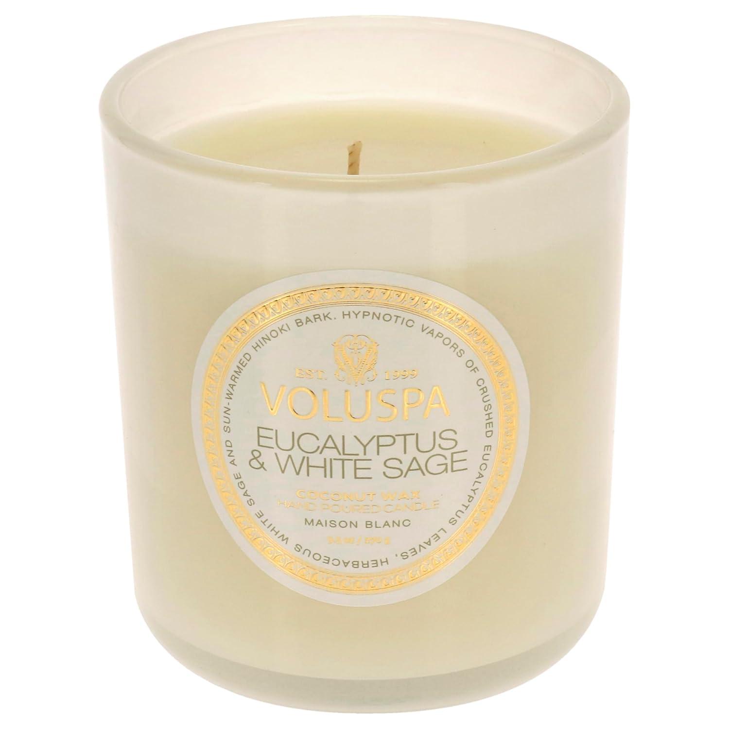 Eucalyptus & White Sage 9.5 oz Coconut Wax Candle