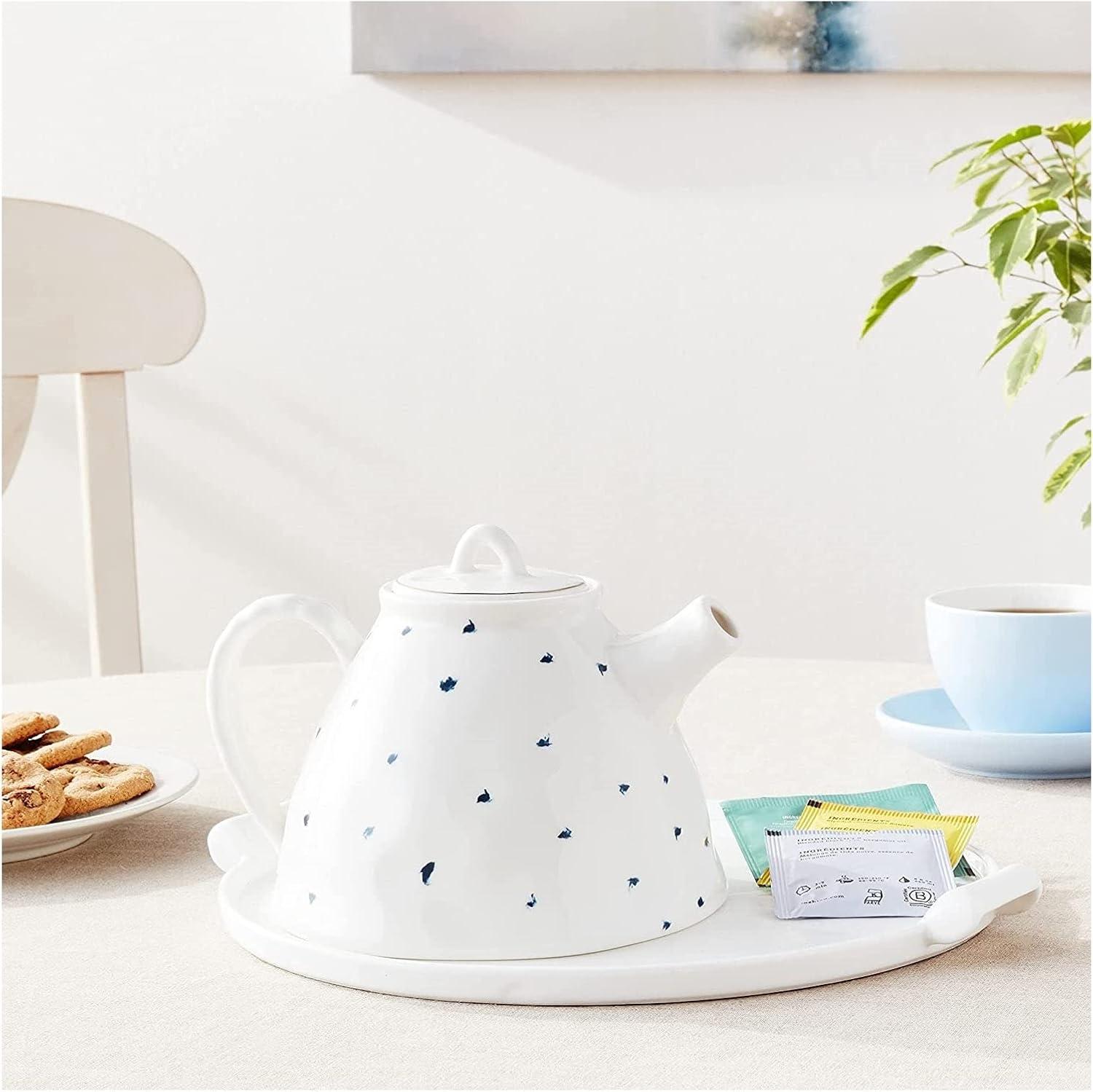 Lenox Blue Bay 32 -oz. Porcelain Teapot