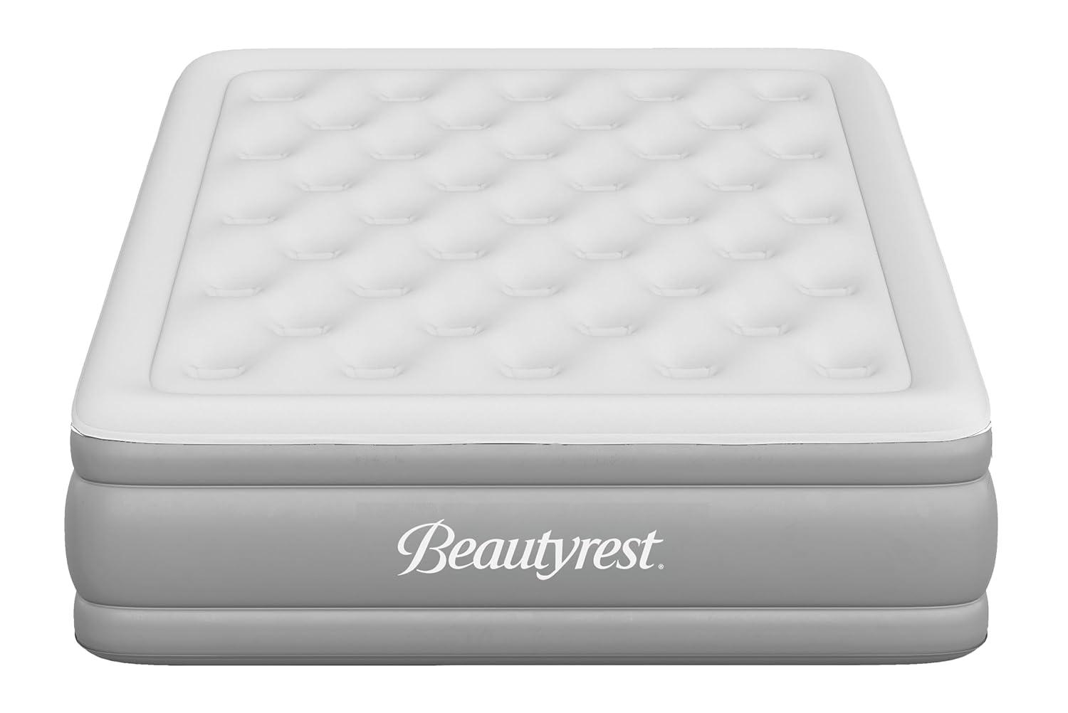 Beautyrest Queen Size Gray Raised Air Bed with Pump
